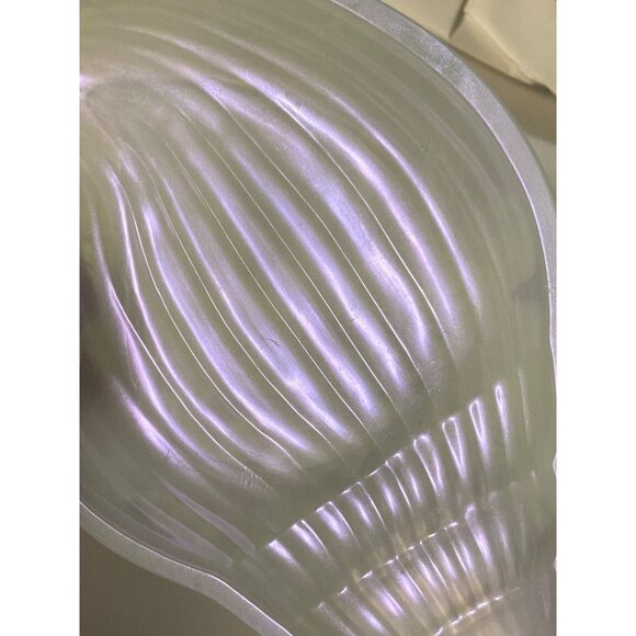 Handcrafted Resin SeaShell soap Trinket Tray Bathroom Decor Pearl White - Picture 3 of 9